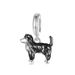 Border Collie Pendant Charm Sterling Silver Charm_voghion.com