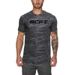 Muscle Meeste Slim Fit lühikeste varrukatega T-särk Sport Fitness Meeste Camo T-särk Ümarkaelusega kõikehõlmav treening elastne_voghion.com