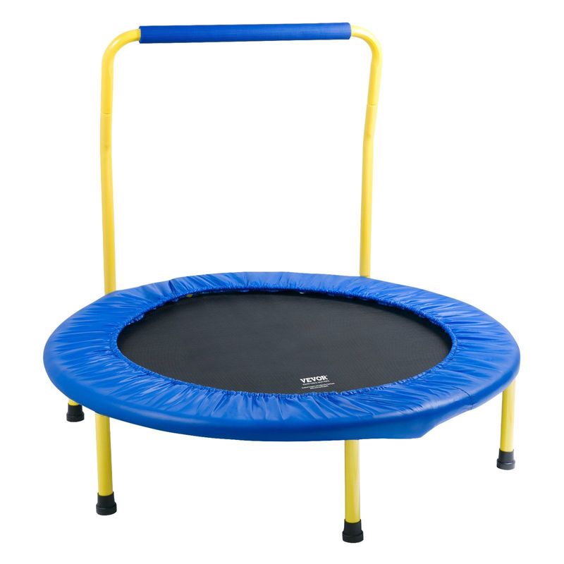 VEVOR 3FT Trampoline For Kids Indoor/Outdoor Foldable Baby Toddlers Trampoline_voghion.com