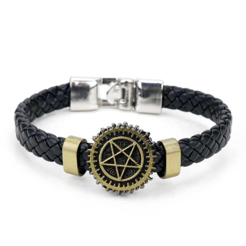 Braccialetto creativo a cinque stelle Punk Gothic Rock Black Butler_voghion.com