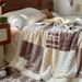 Ethnic Geometric Milk Fleece Blanket - Ultra-Soft, Lightweight, Custom Sizes (80x120cm To 150x200cm, 9 Colors)_voghion.com