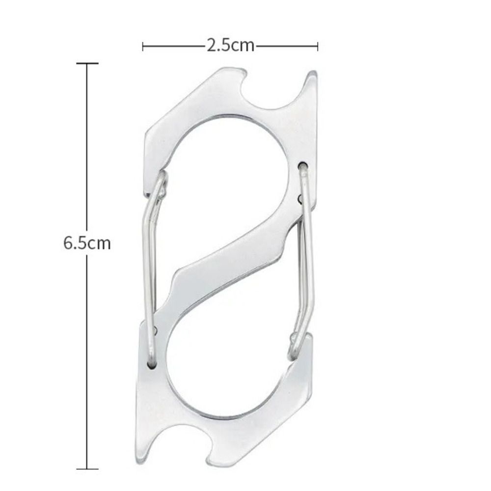 Cintura, chiave dell'auto, apribottiglie da uomo in acciaio inossidabile, ciondolo multifunzione da escursionismo, portachiavi, a forma di S_voghion.com