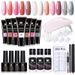 Nagelkleber, 15 ml, Nagelverlängerungskleber-Set, Nagelform, Doppelkopfpinsel, Nagelkristall-Verlängerungskleber-Set, UV_voghion.com