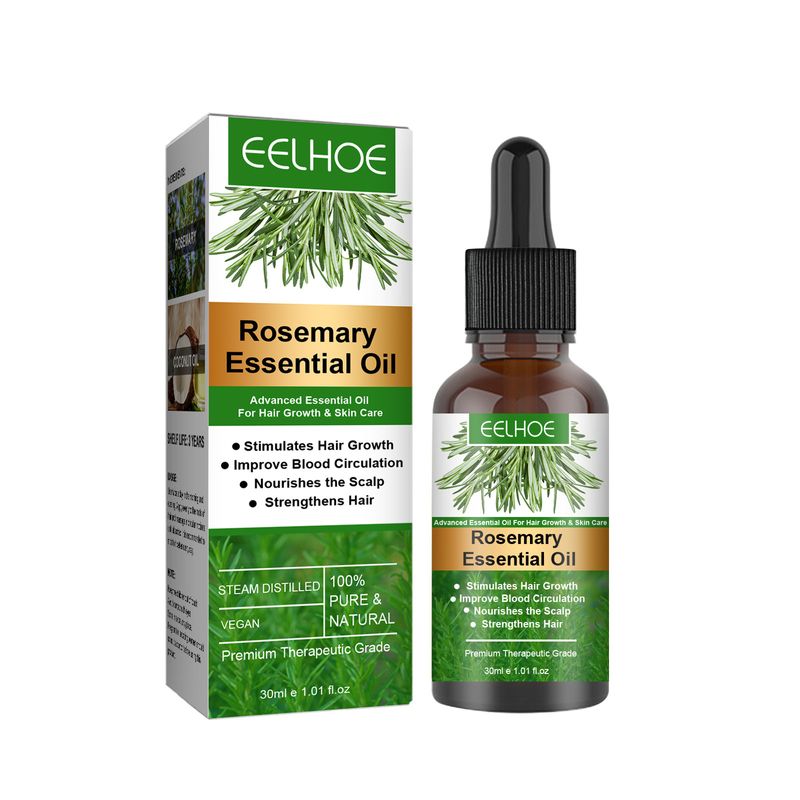 Soin des cheveux au romarin huile essentielle croissance des cheveux pour prévenir la casse des cheveux Nti-frisottis cheveux lisses sérum perte de cheveux nourrir reconstituer_voghion.com