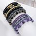 Popular Bohemian Style Multi Layer Stacking Bracelets For Women, Soft Clay Rice Beads, Diamond Ball Hand Accessories, Elastic Bracelets_voghion.com