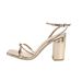 Women's High Heel Sandals Square Head Chunky Open Toe One Line Buckle Fashion Everything Temperament High Heels_voghion.com