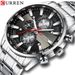 Waterproof Curren/Carryon 8351 Quartz Six Pin Business Men's Watch Calendar Table_voghion.com