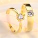Couple's Couple's Wedding Simple Diamond Ring, A Pair Of Engraved Valentine's Day Gifts For Girlfriend_voghion.com
