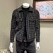 Ανδρικά Ρούχα, Μπουφάν Houndstooth, Μοντέρνο, Ριγέ, Στενή Εφαρμογή, Παλτό, Business, Casual, Ανδρικά Μπλούζες_voghion.com