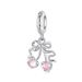 Ciondolo con ciliegia rosa, perline in argento sterling_voghion.com