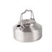 1L Mini Camping Kettle - 304 Stainless Steel Ultra-Light Water Boiler For Outdoor Portable Tea & Coffee Pot With Foldable Handle_voghion.com