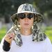 Chapeau de soleil de Camouflage pour hommes et femmes, chapeau de pêche d'été, randonnée en plein air, châle facial_voghion.com