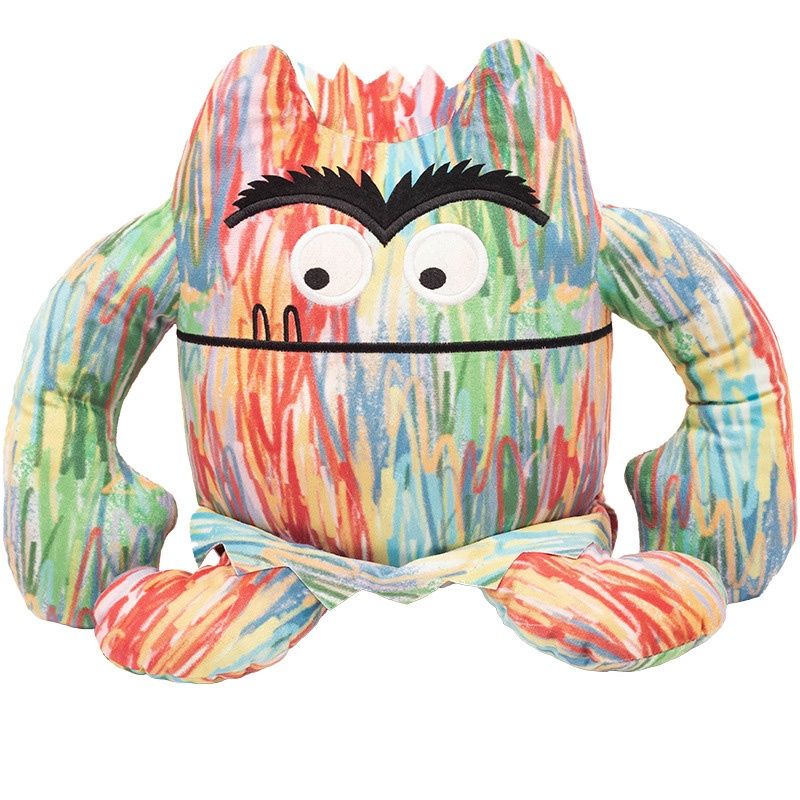 Peluche Monstre Coloré, douce et câline. Disponible en 15 cm, 25 cm et 35 cm._voghion.com