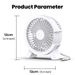USB Mini Portable Desktop Silent Small For Student Dormitory Computer Summer Gadget Home Office Rechargeable Fan_voghion.com