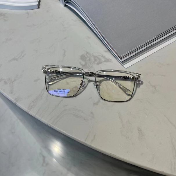 Men's business half TR eyebrow frame can be matched with anti blue metal flat light glasses 9367_voghion.com