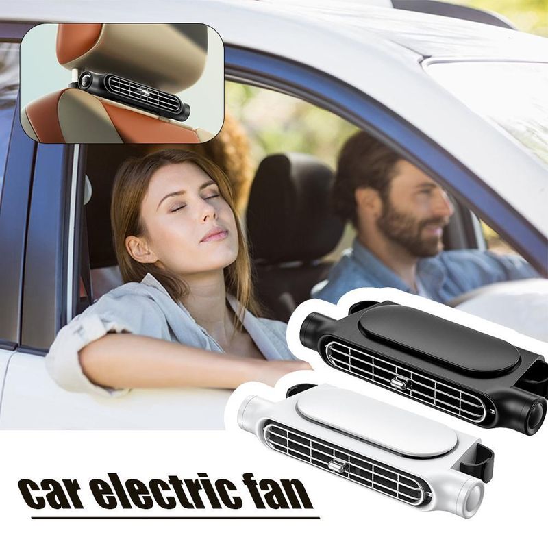 2024 Ny sædeventilator, Turbo, USB-stik med høj vindkraft, elektrisk rygpude, bilventilator_voghion.com