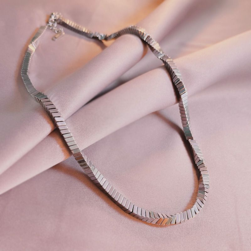 Sweet Cool Necklace For Women Hip Hop Cuban Personality Clavicle Unisex Titanium Steel Handmade Chain Trendy Minimalist_voghion.com