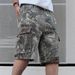 Ropa para hombre, estilo retro, con estampado de camuflaje, estilo urbano, holgado, informal, para el trabajo, pantalones cortos vaqueros de verano_voghion.com