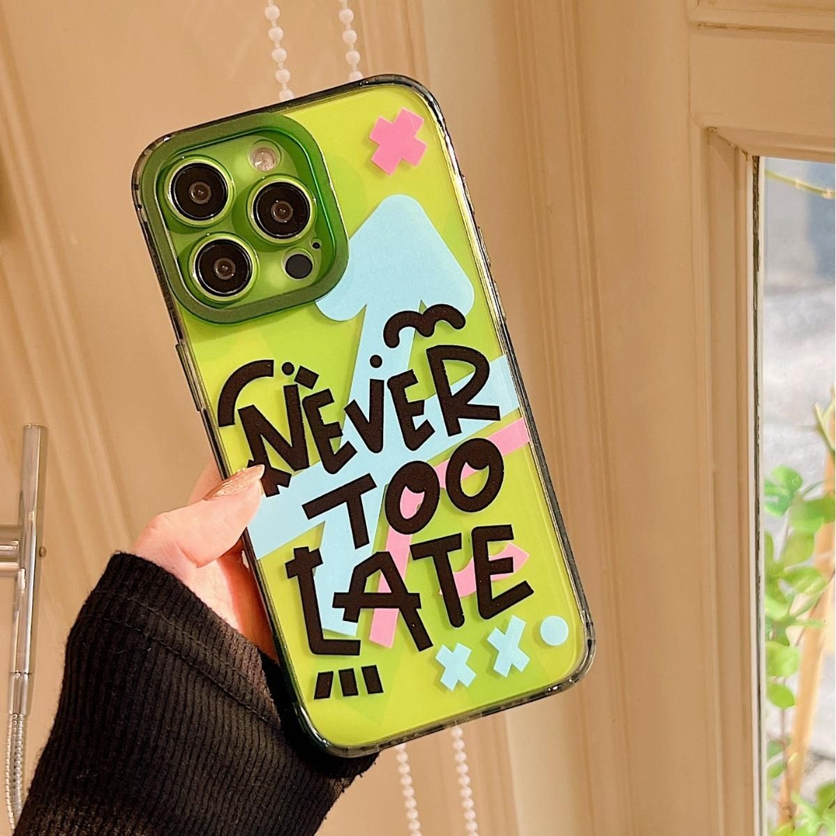 Sommerfrische und süße Graffiti, geeignet für 13/14 ProMax Apple 15, Anti-Drop-Acryl 13 Pro, transparentes Rosa_voghion.com