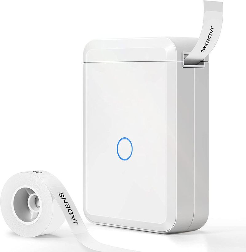 Label Maker Machine With Tape; D110 Portable Bluetooth Label Printer For Storage; Shipping; Barcode; Mailing; Office; Home; Organizing; Sticker Make_voghion.com