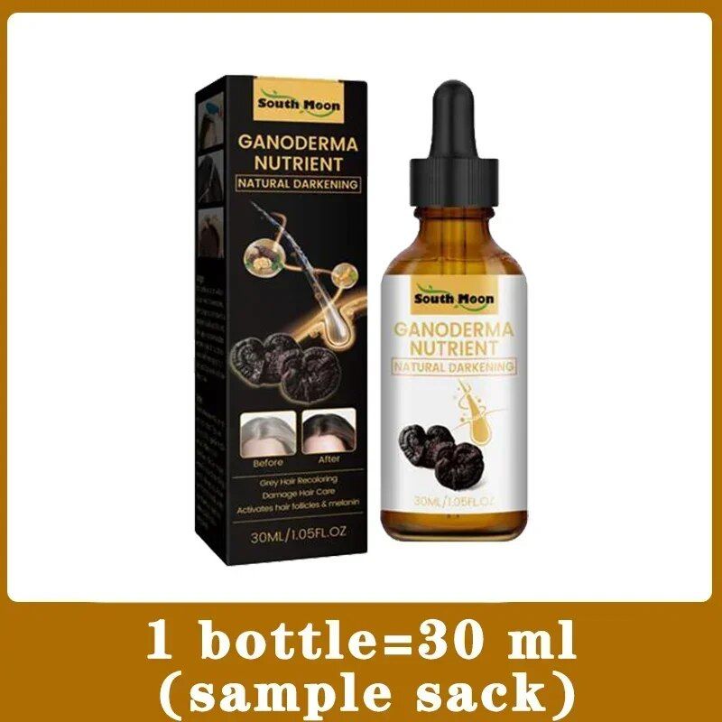 Soro de tratamento cinza líquido, branco a preto, reparação de cor natural, produto anti-perda, cuidados com os cabelos, homens e mulheres_voghion.com