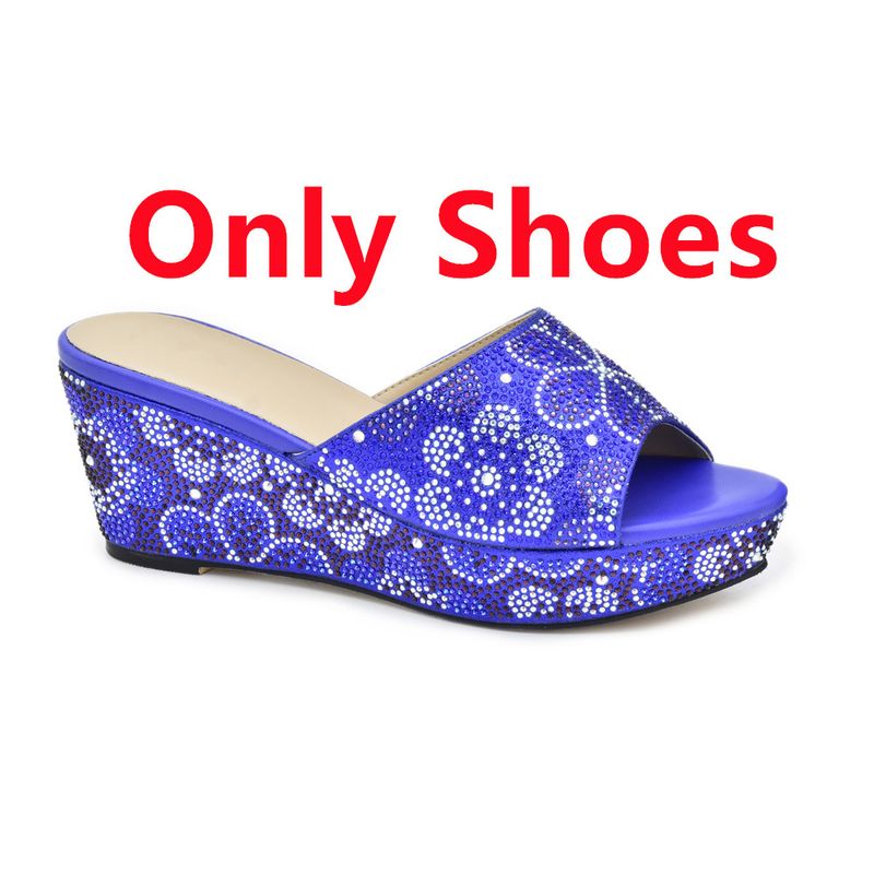 Comfortable platform slippers floral pattern clutch bag wear party evening shoe bag set_voghion.com