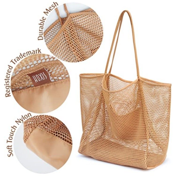 2024 New Beach Bag Leisure Large Capacity Small Hole Shape Beach Bag Women's Crossbody One Shoulder Handbag Fashionable Summer Bag_voghion.com