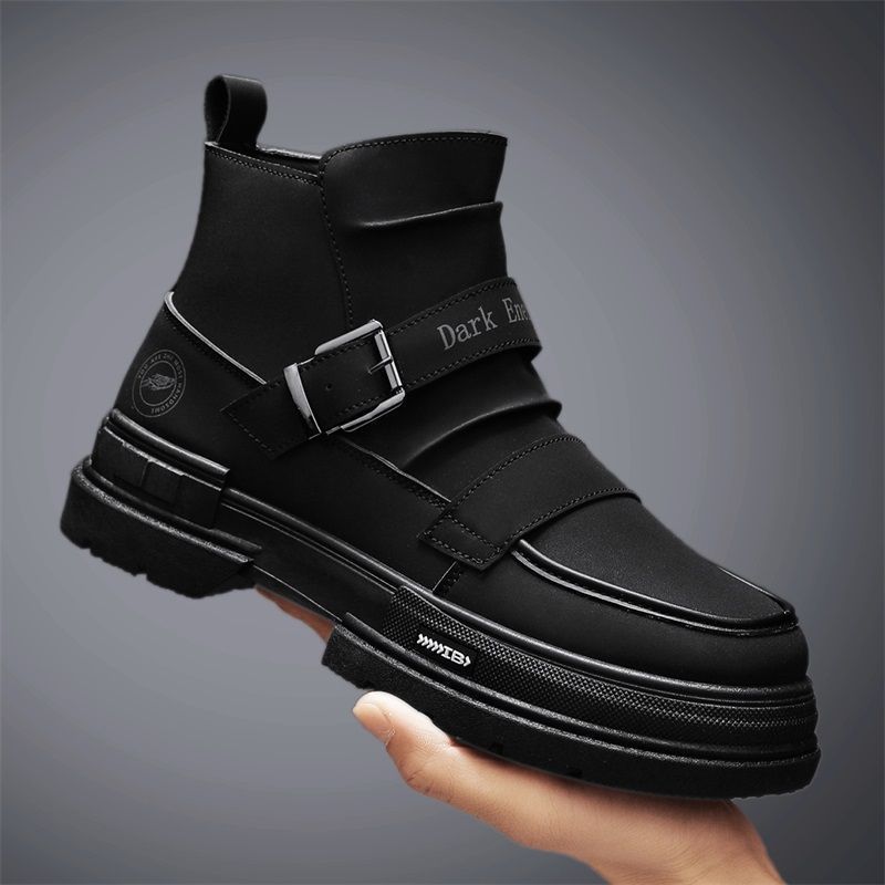 Men's Chukka Boots Casual Leather Shoes Ankle Shoes Non Slip Breathable Comfortable Mid Top for Driving Walking Outdoor_voghion.com