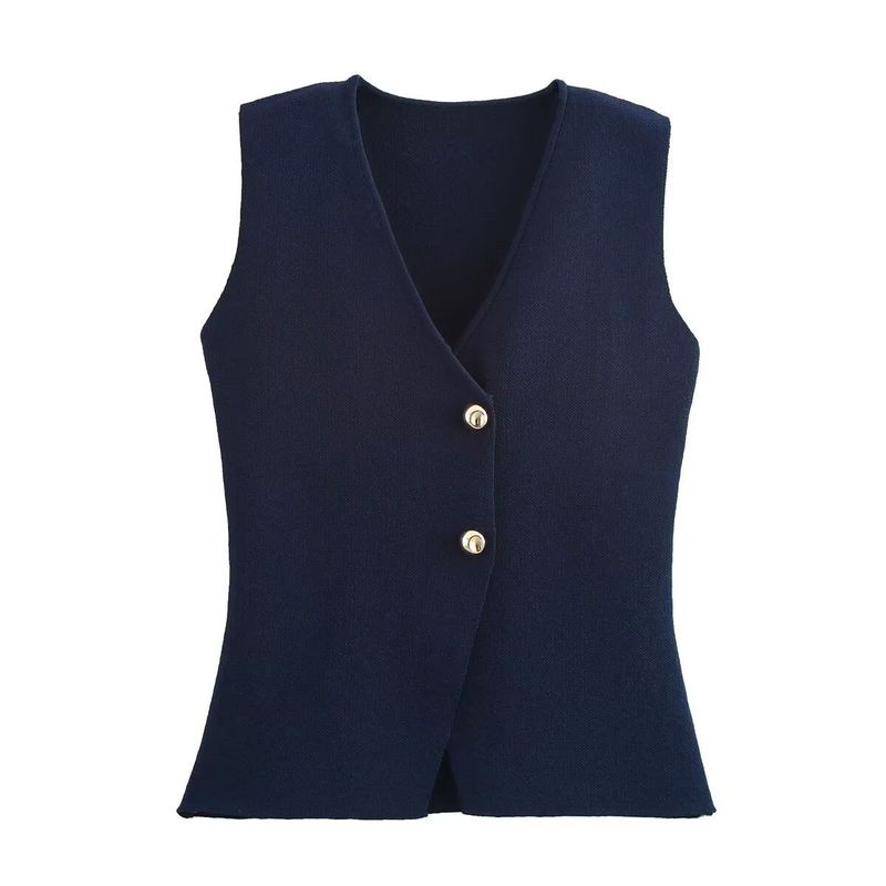 Vêtements pour femmes, gilet tricoté, mode décontractée, nouveaux hauts pour femmes_voghion.com