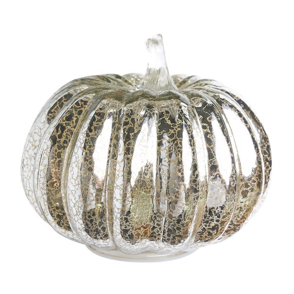 Halloween Glass Pumpkin Lanterns LED Glass Pumpkin LED Atmosphere Night_voghion.com