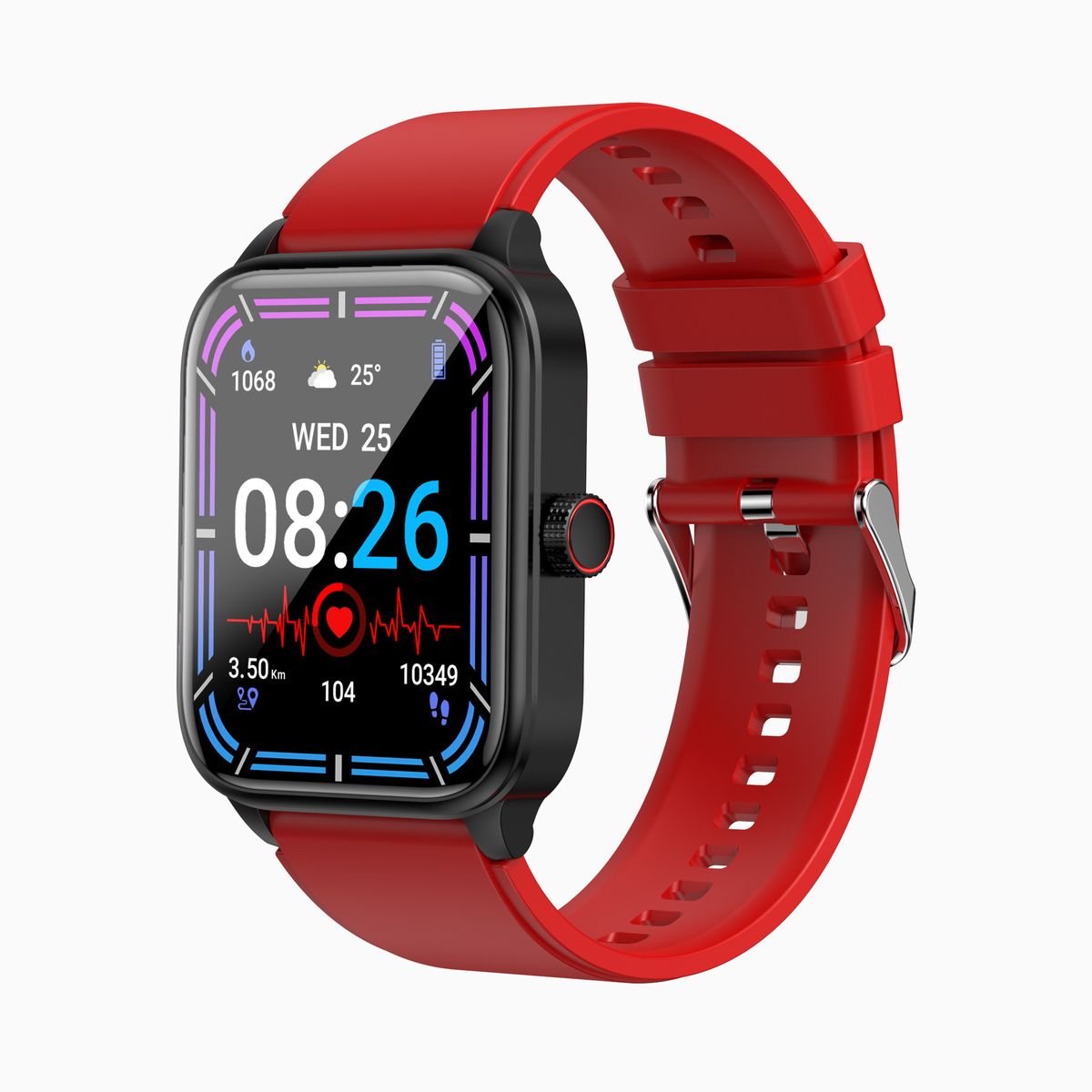 ET540 Smartwatch met ECG-hartslagmeter, Bluetooth-bellen, waterdichte fitnesstracker voor mannen en vrouwen_voghion.com