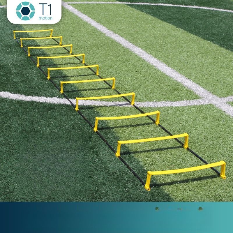 Attrezzatura per allenamento di agilità, salto fisso, ostacolo, pallacanestro, corda morbida, velocità, ritmo, scala, football_voghion.com
