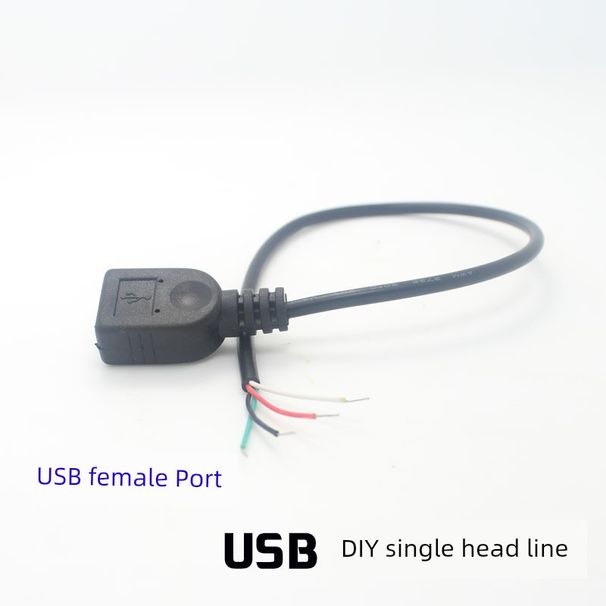 Unschlagbare Qualität Mutter mit einzelner weiblicher Verbindungsleitung USB-Vieradriges Daten-Zweiadriges Ladekabel Reines Kupferdrahtkern Schweißfrei_voghion.com