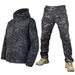 Oudoor Shark Skin Sof Shell Se For Men And Women, Winer Fleece-Lined Thick Waerproof Windproof Mounaineering_voghion.com