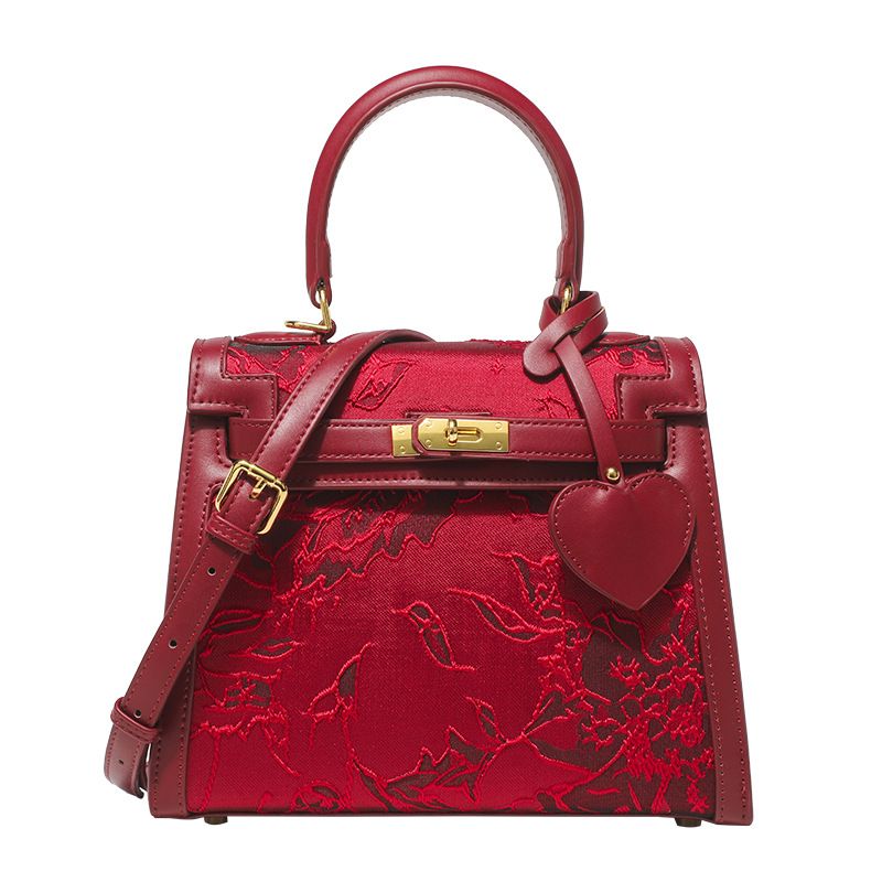Borsa Kelly rossa ricamata in stile cinese P9, 2023, nuova borsa da sposa festiva di alta qualità, grande capacità, tracolla singola_voghion.com