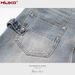 Men's and Women's Washed Buttons Editor's Decorated Pants Unisex Distressed Bootcut Jeans_voghion.com