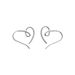 Geometric Simple Line Braided Circle Telephone Cord Heart Ear Hook Women's Style Earrings Silver Jewelry Korean And Japanese E3_voghion.com