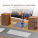 SADA Desktop Computer Laptop Bluetooth Speaker 3D Surround Wooden Classical Dual Speakers Subwoofer_voghion.com