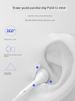 3.5mm Hole Wire-Controlled Wired Headset Typec Mouth Flat Interface With Strip E Wheat In-Ear Round Head_voghion.com