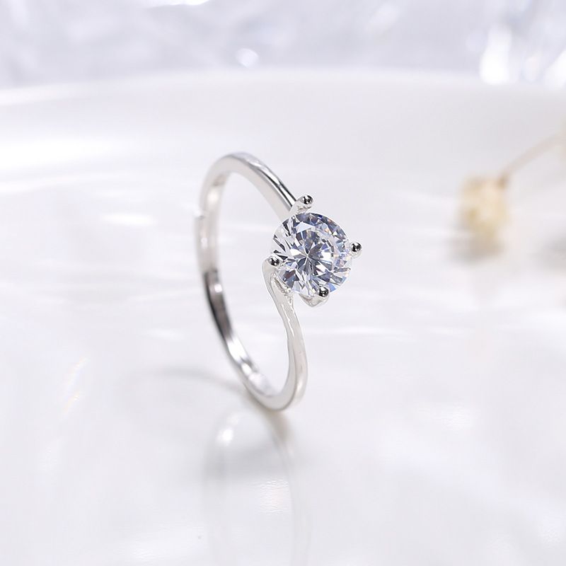 Wanying fire klo diamant S sterlingsølv ring net rød samme Tiktok hånd luksuriøse personlighedssmykker_voghion.com
