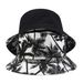 Nouveautés 2024 Nouvelle mode unisexe été réversible noir blanc cocotier imprimé casquettes de pêcheur chapeaux seau Gorro Pescador hommes_voghion.com