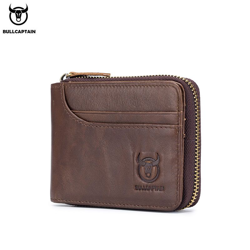 BULLCAPTAIN RFID Neue Herrenbrieftasche Leathe Coin Puse Designe Band Wallet Clutch Leathe Wallet Herrenbrieftasche Cad_voghion.com