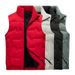 Lightweight Quilted Down Vest - White Duck Feather Puffer Sleeveless Jacket With Zip Front, Multiple Pockets, All-Season Layering Piece_voghion.com