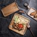 Wooden Serving Tray - Rectangular Platter For Sushi Desserts & Breakfast (Natural Teak Wood Multi-Purpose Dishware For Western & Asian Cuisine)_voghion.com