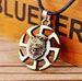 Men Wolf Head Viking Black Rope Pendant Necklaces for Women Steel Wheel Pendant Amulet Metal Jewelry Unisex_voghion.com