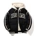 Herrenbekleidung Winter Neue Kapuzenjacke Lose Verdickte Baumwolljacke Gefälschte Zweiteilige Baumwollwattierte Jacke Trendy Brand_voghion.com