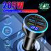 285W PD QC3.0 Fast 6 In1 Cigarette Lighter Plug Car Charger Flash Charge With Digital Display_voghion.com