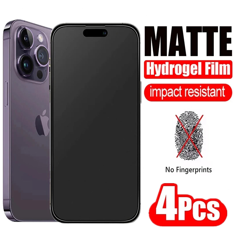 4 Stück Matte Hydrogelfolie für iPhone 14 12 13 Pro Max Mini Bildschirmschoner für iPhone 11 Pro XS Max X XR 6 7 8 Plu_voghion.com