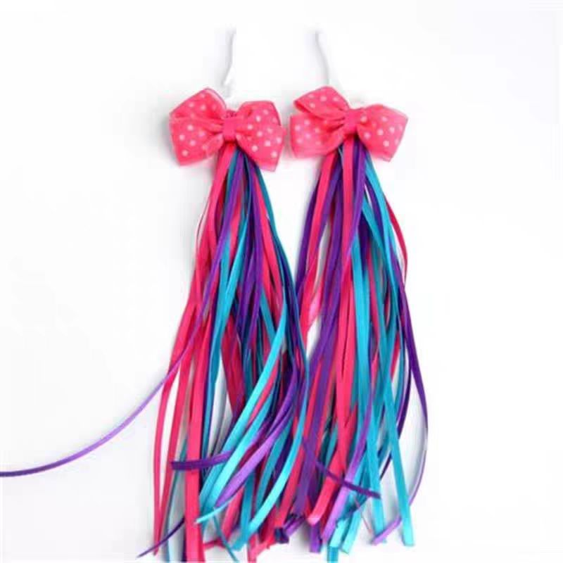 European And American Children's Bicycle Streamers Tassel Bowknot 3MM Ribbon 36 Pieces Support Color Matching_voghion.com