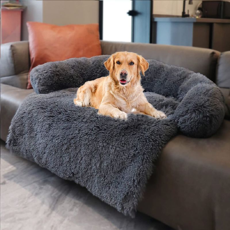 Plush Sofa Winter Sleeping Removable Washable Dog Bed Cat Pet Mat_voghion.com